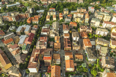 Aerial view of Solofra, a small town in Irpinia, Avellino, Italy. - AAEF25689