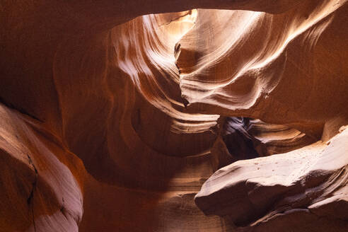 The Upper Antelope Canyon on a sunny summer day, Page, Arizona, United States of America, North America - RHPLF31965