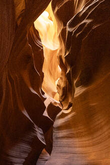 The Upper Antelope Canyon on a sunny summer day, Page, Arizona, United States of America, North America - RHPLF31966