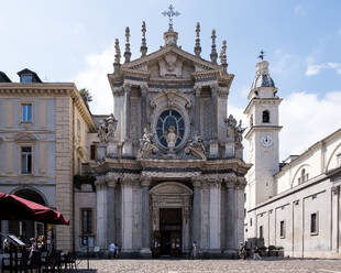 View of Santa Cristina, a Baroque style, Roman Catholic church that mirrors the adjacent church of San Carlo and faces the Piazza San Carlo, Turin, Piedmont, Italy, Europe - RHPLF31999