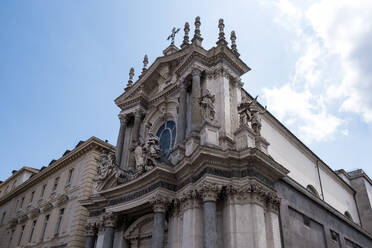 View of Santa Cristina, a Baroque style, Roman Catholic church that mirrors the adjacent church of San Carlo and faces the Piazza San Carlo, Turin, Piedmont, Italy, Europe - RHPLF32001