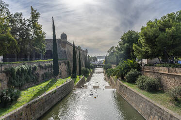 La Riera channel, Palma, Mallorca, Balearic islands, Spain, Mediterranean, Europe - RHPLF32096