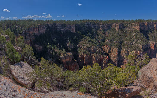 Hearst Hill von der anderen Seite des Hance Canyon am South Rim des Grand Canyon, Grand Canyon National Park, UNESCO-Weltkulturerbe, Arizona, Vereinigte Staaten von Amerika, Nordamerika - RHPLF32178