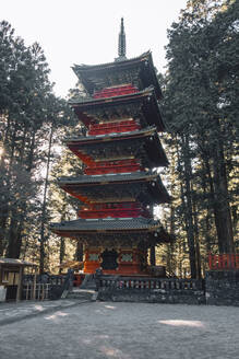 Fünfstöckige Toshogu-Pagode im Toshugu-Schrein in Nikko, UNESCO-Welterbestätte, Nikko, Tochigi, Honshu, Japan, Asien - RHPLF32201