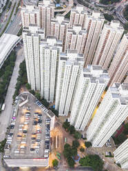 Various tall buildings at sunset in city of Hong Kong - MMPF01189