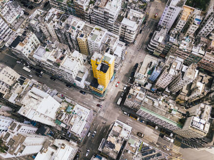 Straßen der Stadt Hongkong mit verschiedenen Gebäuden - MMPF01193