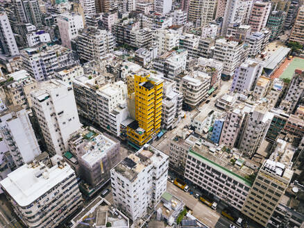 Various buildings with streets in city, Hong Kong - MMPF01197