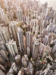 Modern various buildings in row at Hong Kong city - MMPF01210