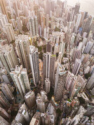 Moderne verschiedene Gebäude in Reihe in Hongkong Stadt - MMPF01210