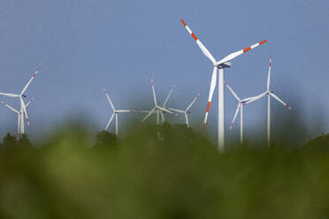 Wind farm turbines in rural landscape - JATF01374