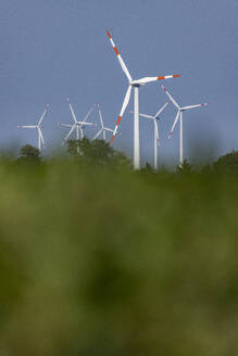 Wind farm turbines in rural landscape - JATF01375