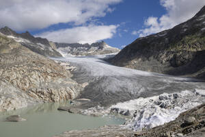 Schweiz, Kanton Wallis, Rhonegletscher in den Schweizer Alpen - RUEF04325