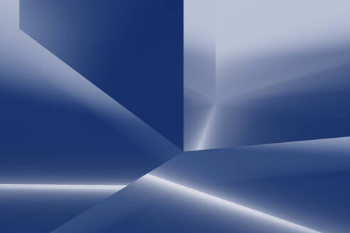 Abstract geometric shapes with illuminated light - DRBF00347