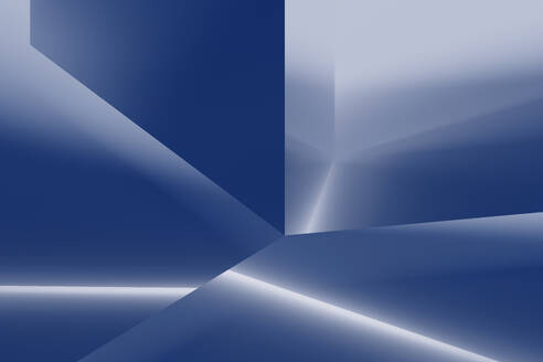 Abstrakte geometrische Formen mit beleuchtetem Licht - DRBF00347