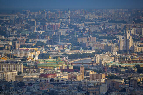 Aerial view of Moscow downtown, Moscow, Moscow Oblast, Russia. - AAEF26080