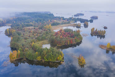 Aerial view of Kizhi Island, Republic of Karelia, Medvezhyegorsky District, Russia. - AAEF26328