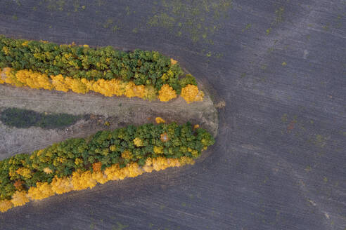 Aerial view of Lipetsk countryside, Yarlukovsky, Tula Oblast, Russia. - AAEF26379