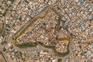 Aerial view of Jaisalmer fort in Jaisalmer, Rajasthan, India. - AAEF26969