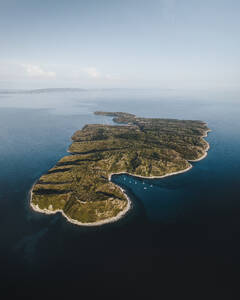 Aerial view of Susak Island, Primorje-Gorski Kotar, Croatia. - AAEF27144