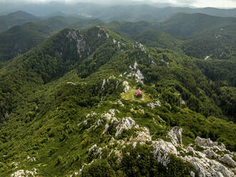 Aerial view of Risnjak national park in Croatia. - AAEF27350