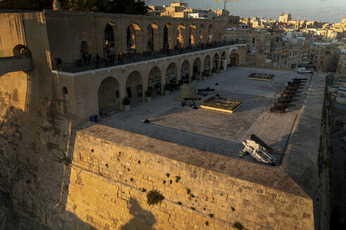 Luftaufnahme von Lascaris War Room und Valletta, Malta. - AAEF27457