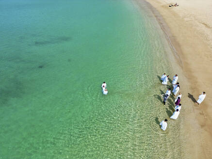luftaufnahme der Taufe Waiʻanae, Pokai Beach Hawaii, Vereinigte Staaten. - AAEF27532