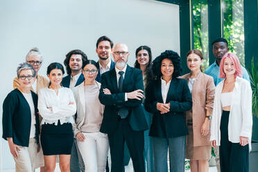 Businessmen and businesswomen making a corporate party after the business conference to celebrate the year goals and achievements. - DMDF10509