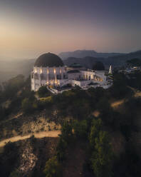 Aerial view of California Observatory at sunset, California, United States. - AAEF27809