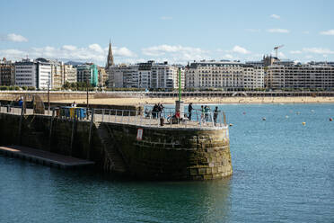 Bucht La Concha, Donostia, San Sebastian, Gipuzkoa, Baskenland, Spanien, Europa - RHPLF32334