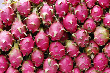 Dragon fruit for sale at local market, Ho Chi Minh City, Vietnam, Indochina, Southeast Asia, Asia - RHPLF32369