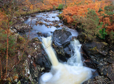 Waterfall, Assynt, Highland, Scotland, United Kingdom, Europe - RHPLF32465