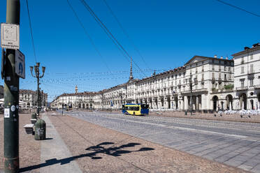 View of Piazza Vittorio Veneto (Piazza Vittorio), a square in the center of Turin, Piedmont, Italy, Europe - RHPLF32532