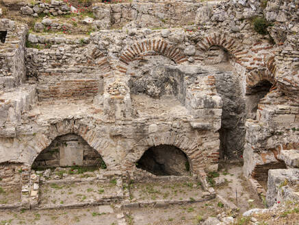 Ruins of Ancient Pythagoreion, UNESCO World Heritage Site, Pythagoreio, Samos Island, North Aegean, Greek Islands, Greece, Europe - RHPLF32581
