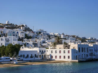 Chora Waterfront, Mykonos Town, Mykonos Island, Cyclades, Greek Islands, Greece, Europe - RHPLF32642