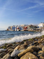 Little Venice, Chora, Mykonos Town, Mykonos Island, Cyclades, Greek Islands, Greece, Europe - RHPLF32662