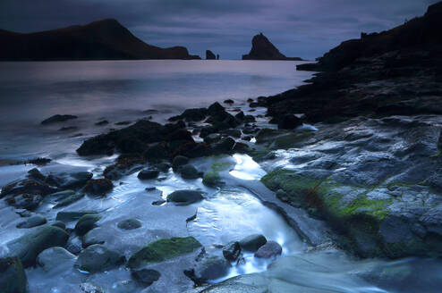 Seascape, Drangarnir near Bour, Vagar, Faroe Islands, Denmark, North Atlantic - RHPLF32738