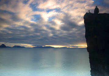 Looking towards Sandoy from Vagar, Faroe Islands, Denmark, North Atlantic - RHPLF32748