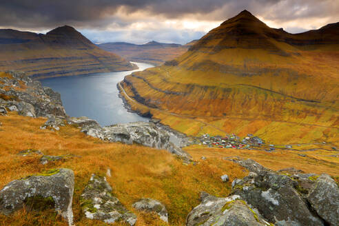 Funningar, Eysturoy, Faroe Islands, Denmark, North Atlantic - RHPLF32755