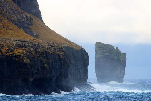 Sea stacks, Faroe Islands, Denmark, North Atlantic - RHPLF32757