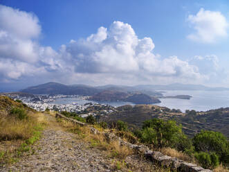 Old Way from Skala Port to Patmos Chora, Patmos Island, Dodecanese, Greek Islands, Greece, Europe - RHPLF32864