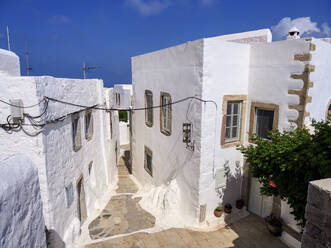 Street of Patmos Chora, Patmos Island, Dodecanese, Greek Islands, Greece, Europe - RHPLF32872