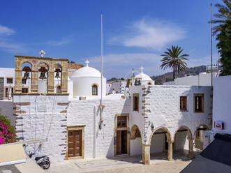 Church of Agios Ioannis Prodromos, Skala, Patmos Island, Dodecanese, Greek Islands, Greece, Europe - RHPLF32882