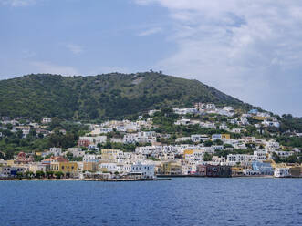 View towards the Agia Marina Town, Leros Island, Dodecanese, Greek Islands, Greece, Europe - RHPLF32885