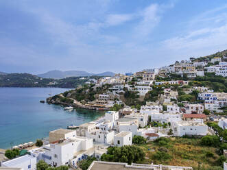 Pandeli, elevated view, Agia Marina, Leros Island, Dodecanese, Greek Islands, Greece, Europe - RHPLF32897