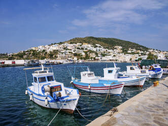 Pandeli Fishing Port, Leros Island, Dodecanese, Greek Islands, Greece, Europe - RHPLF32936