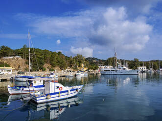 Port in Lakki Town, Leros Island, Dodecanese, Greek Islands, Greece, Europe - RHPLF32962