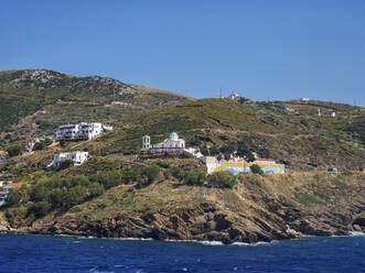 View towards the Agia Triada Church, Fournoi, Fournoi Island, North Aegean, Greek Islands, Greece, Europe - RHPLF32967