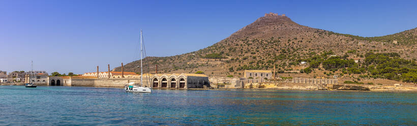 Die Tonnata (alte Thunfischfabrik), Festung Santa Caterina, Favignana, Ägadische Inseln, Sizilien, Italien, Mittelmeer, Europa - RHPLF33112