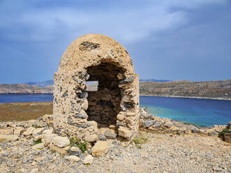 Venetian Fort Ruins, Imeri Gramvousa, Chania Region, Crete, Greek Islands, Greece, Europe - RHPLF33221