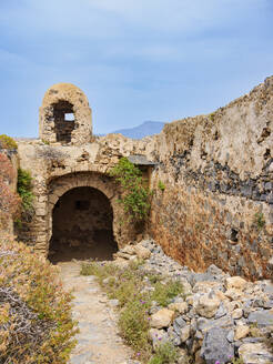 Ruinen der venezianischen Festung, Imeri Gramvousa, Region Chania, Kreta, Griechische Inseln, Griechenland, Europa - RHPLF33228
